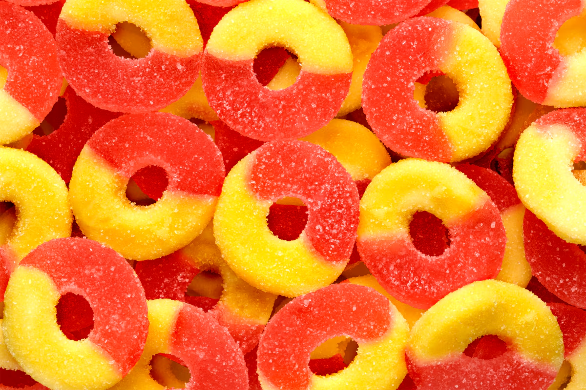 GUMMI STRAWBERRY-BANANA RINGS