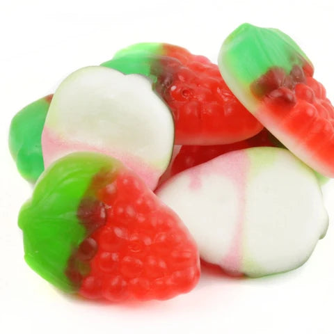 Gummy Strawberries and Cream