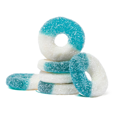 GUMMI BLUE RASPBERRY RINGS