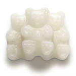 WHITE STRAWBERRY-BANANA GUMMI BEARS
