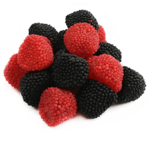 Red and Black Gummy Berries